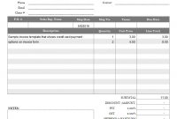 Invoice Template With Credit Card Payment Option regarding Credit Card Receipt Template