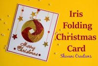 Iris Folding Christmas Ornament Card Handmade Greeting Card For pertaining to Iris Folding Christmas Cards Templates