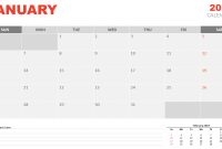 January  Calendar For Powerpoint  Presentationgo throughout Microsoft Powerpoint Calendar Template