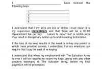 Key Holding Contract Template within Employee Key Holder Agreement Template