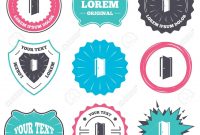Label And Badge Templates Door Sign Icon Enter Or Exit Symbol pertaining to Door Label Template