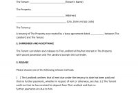 Landlords Contract Template Sample Tenancy Formal Early Lease inside Early Termination Of Lease Agreement Template