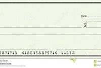 Large Blank Check  Green Security Background Stock Image  Image intended for Blank Check Templates For Microsoft Word