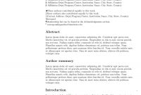 Latex Templates » Academic Journals in Latex Template Technical Report