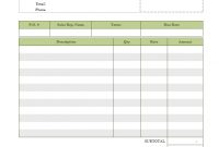 Lawn Care Invoice Template inside Template Of Invoice For Services Rendered