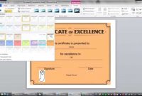 Lesson  Learning How To Make Certificate Ms Word   Youtube with regard to Word 2013 Certificate Template
