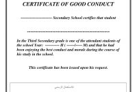 Letter Of Good Conduct Template Collection  Letter Template Collection within Good Conduct Certificate Template