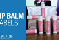 Lip Balm Labels  Shop Blank Lip Balm Tube Labels  Onlinelabels in Lip Balm Label Template