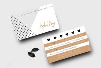 Loyalty Card Design Tan And White Template Punch Card  Etsy intended for Loyalty Card Design Template