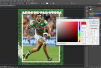 Make A Trading Card In Adobe Photoshop  Part   Youtube with Baseball Card Template Psd