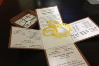 Make An Wedding Invitation Linked Rings Pop Up Card Template Free intended for Wedding Pop Up Card Template Free