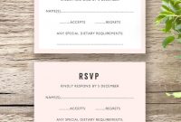 Make An Wedding Invitation Template With Rsvp Editable With intended for Template For Rsvp Cards For Wedding