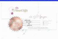Makeup Gift Certificate Template  Emetonlineblog for This Certificate Entitles The Bearer Template