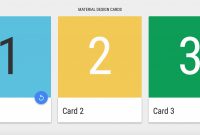 Material Design Cards For Web In Css  Html for Queue Cards Template