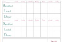 Meal Planning Templates Weekly Plan Template Weekmealplanner in Weekly Meal Planner Template Word