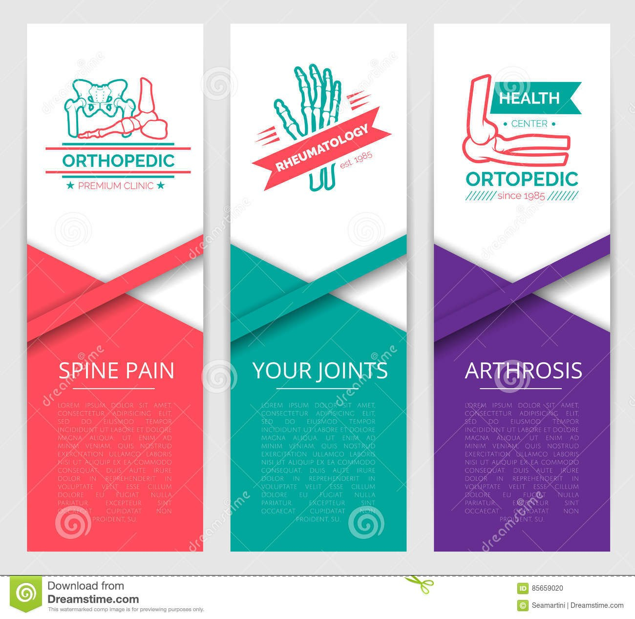 Medical Diagnostic Clinic Banner Template Design Stock Vector pertaining to Medical Banner Template