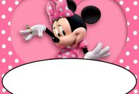 Minnie Mouse Birthday Invitation Template Free Download  Invitation with regard to Minnie Mouse Card Templates