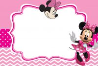 Minnie Mouse Invitation Card Design  Jmj In   Mickey Mouse within Minnie Mouse Card Templates