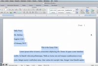 Mla Formatting  Microsoft Word  Mac Os X  Youtube inside Mla Format Word Template
