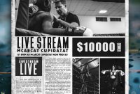 Mma  Boxing Showdown Old Newspaper Template Word Format Free intended for Old Newspaper Template Word Free