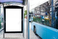 Mock Up Billboard Banner Template At Bus Shelter Media Outdoor pertaining to Street Banner Template