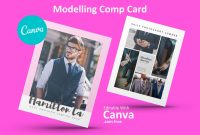 Modeling Comp Card  Fashion Model Comp Card Template  Fashion Comp with Download Comp Card Template