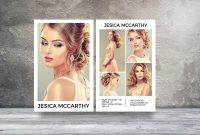 Modeling Comp Card  Fashion Model Comp Card Template  Photoshop throughout Comp Card Template Download