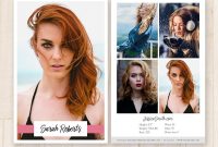 Modeling Comp Card Template Model Comp Card Fashion  Etsy intended for Comp Card Template Download