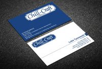 Modern Professional Hvac Business Card Design For Chillcraft with Hvac Business Card Template
