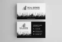 Modern Real Estate Business Cards Psd  Decolore pertaining to Real Estate Agent Business Card Template