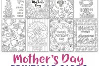Mother's Day Coloring Cards   Pack  Crafts For Church  Mothers throughout Mothers Day Card Templates