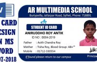 Ms Word Tutorial How To Make Easy Student Id Card Design In Ms Word with Isic Card Template