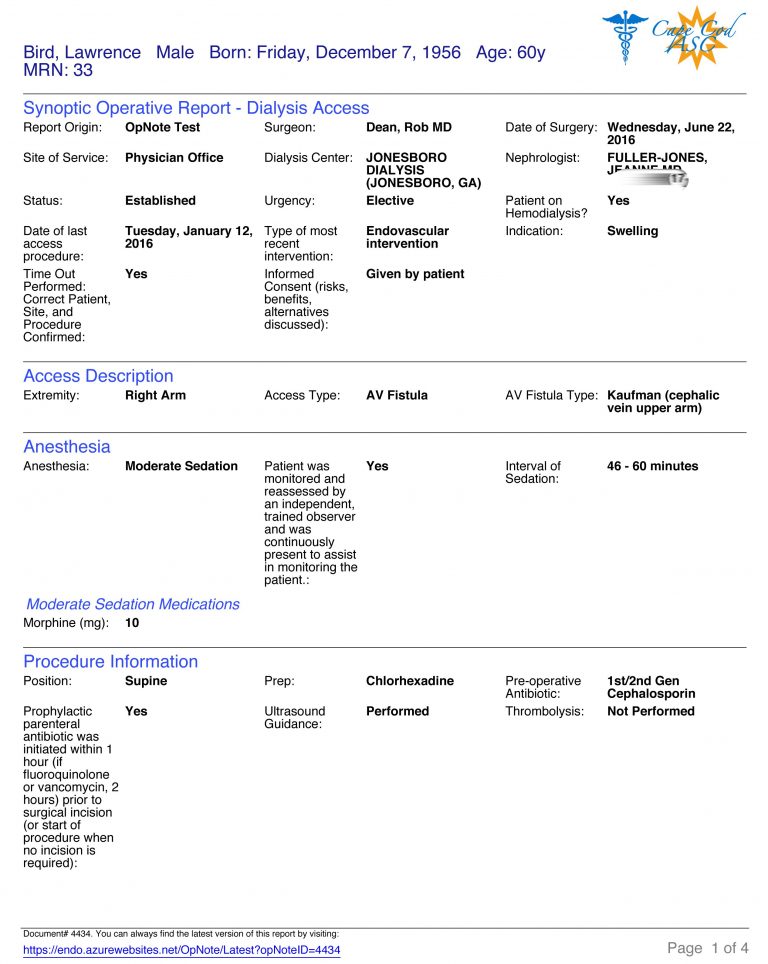 Mtuitive Surgery for Operative Report Template 10+ Examples of