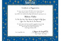 Name A Star Instant Certificate  Buy And Name A Star  Name A Star with Star Naming Certificate Template