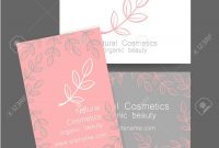 Natural Cosmetics Logo Template Design For Organic Bio Products for Bio Card Template