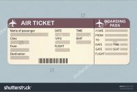New Airline Ticket Invitation Template Free  Best Of Template within Plane Ticket Template Word