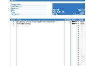 New Contractor Invoice Template Excel Xlstemplate Xlsformats with regard to Invoice Template Excel 2013