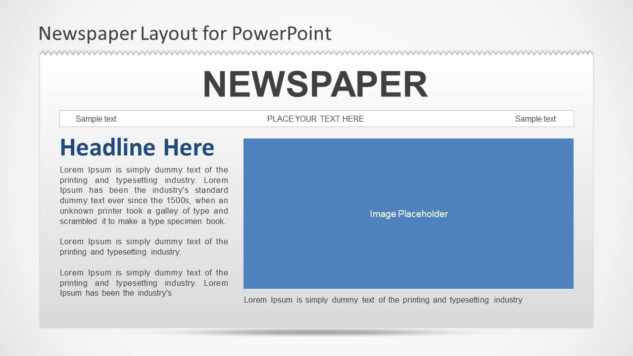 Newspaper Powerpoint Template  Slidemodel intended for Newspaper Template For Powerpoint