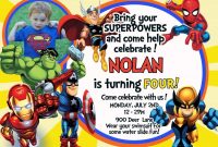 Nice Tips For Choosing Avengers Birthday Invitations Free intended for Avengers Birthday Card Template