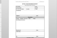 Nonconformance Report Iso Template within Non Conformance Report Form Template