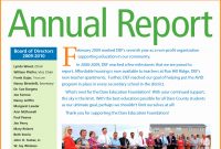 Nonprofit Annual Report Template Ideas Free Non Profit Of within Nonprofit Annual Report Template