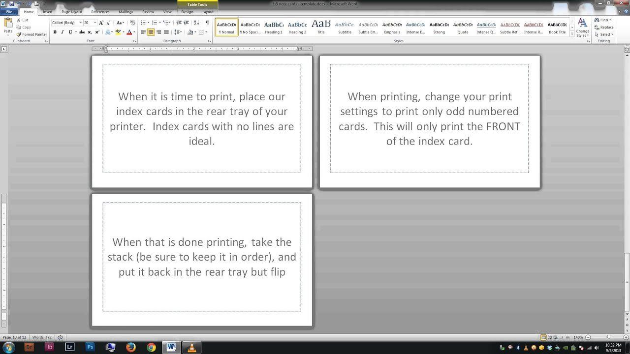Noteindex Cards  Word Template  Youtube throughout Cue Card Template Word