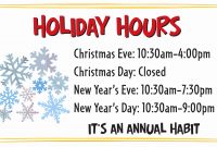 Office Closed For Holiday Sign Fresh Business Closed Sign Template regarding Business Closed Sign Template