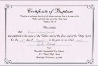 Online Baptism Certificate  Sansurabionetassociats pertaining to Christian Baptism Certificate Template