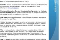Parent  Student Guide  Pdf within Public Wifi Acceptable Use Policy Template