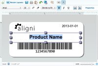 Part And Inventory Labels  Aligni for Inventory Labels Template