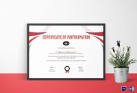 Participation Certificate For Running Template In Psd Word within Running Certificates Templates Free