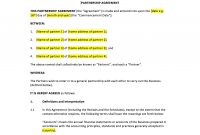 Partnership Agreement Template – Uk Template Agreements And Sample in Profit Participation Loan Agreement Template