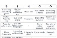 People Bingo  My Teaching Journey with regard to Ice Breaker Bingo Card Template