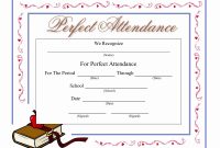 Perfect Attendance Certificate Template  Mathosproject with regard to Perfect Attendance Certificate Free Template